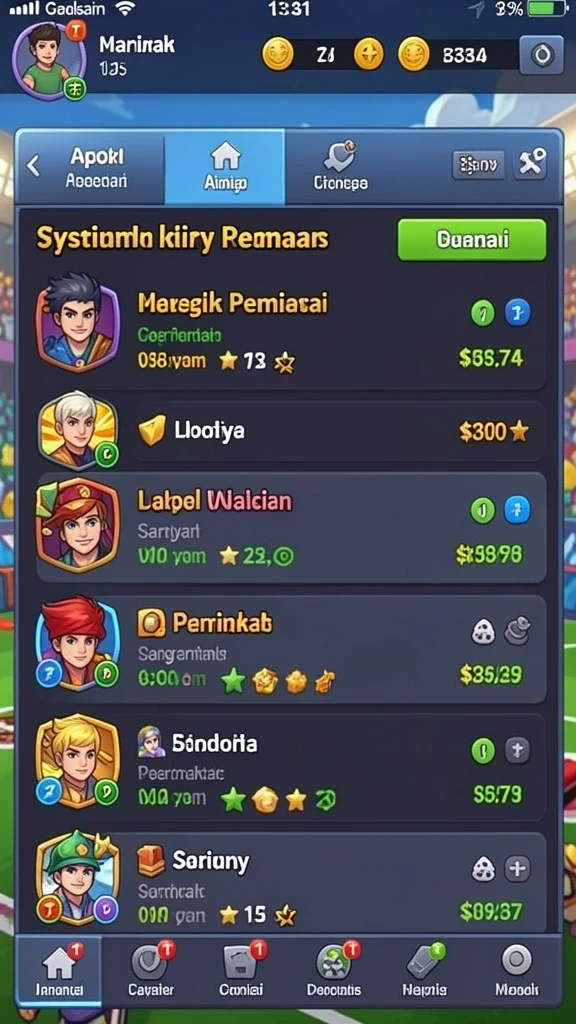 cv777 - Beragam karakter dan level yang menarik.