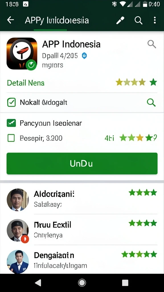 megapetir - Gambaran tampilan antarmuka yang ramah pengguna.