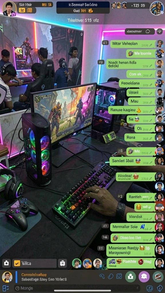 t9999 - Tangkapan layar memperlihatkan interaksi antar pemain dalam mode multiplayer.